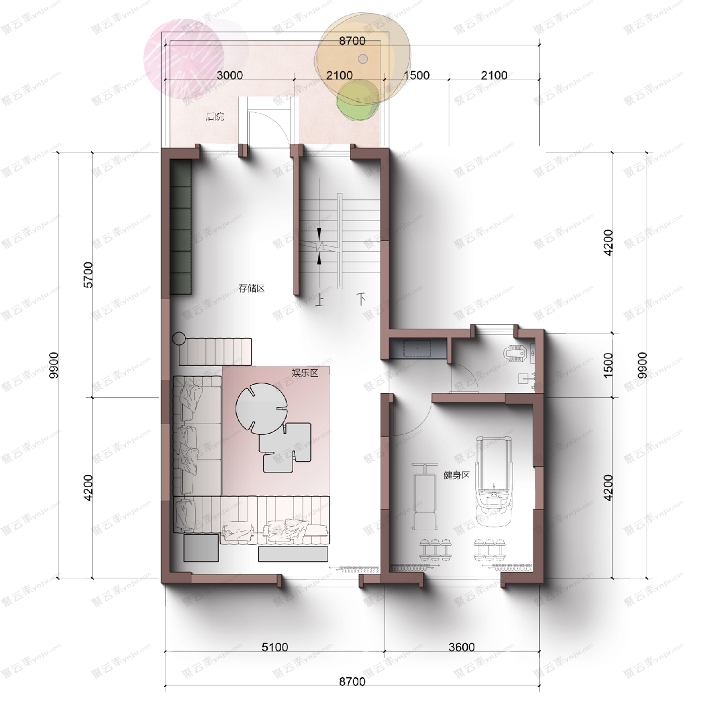 建水县福辉·金珑湾D户型(端头)户型图_聚云南房产网 | YNJU.COM_红河州房地产专业导购平台