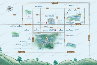 胜境南山 区位图 
