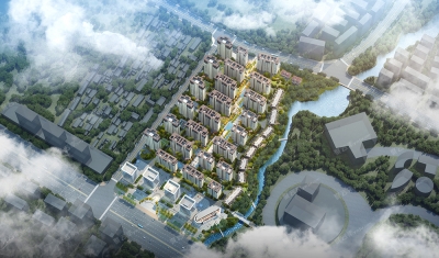 春秋印 效果图 整体鸟瞰图
