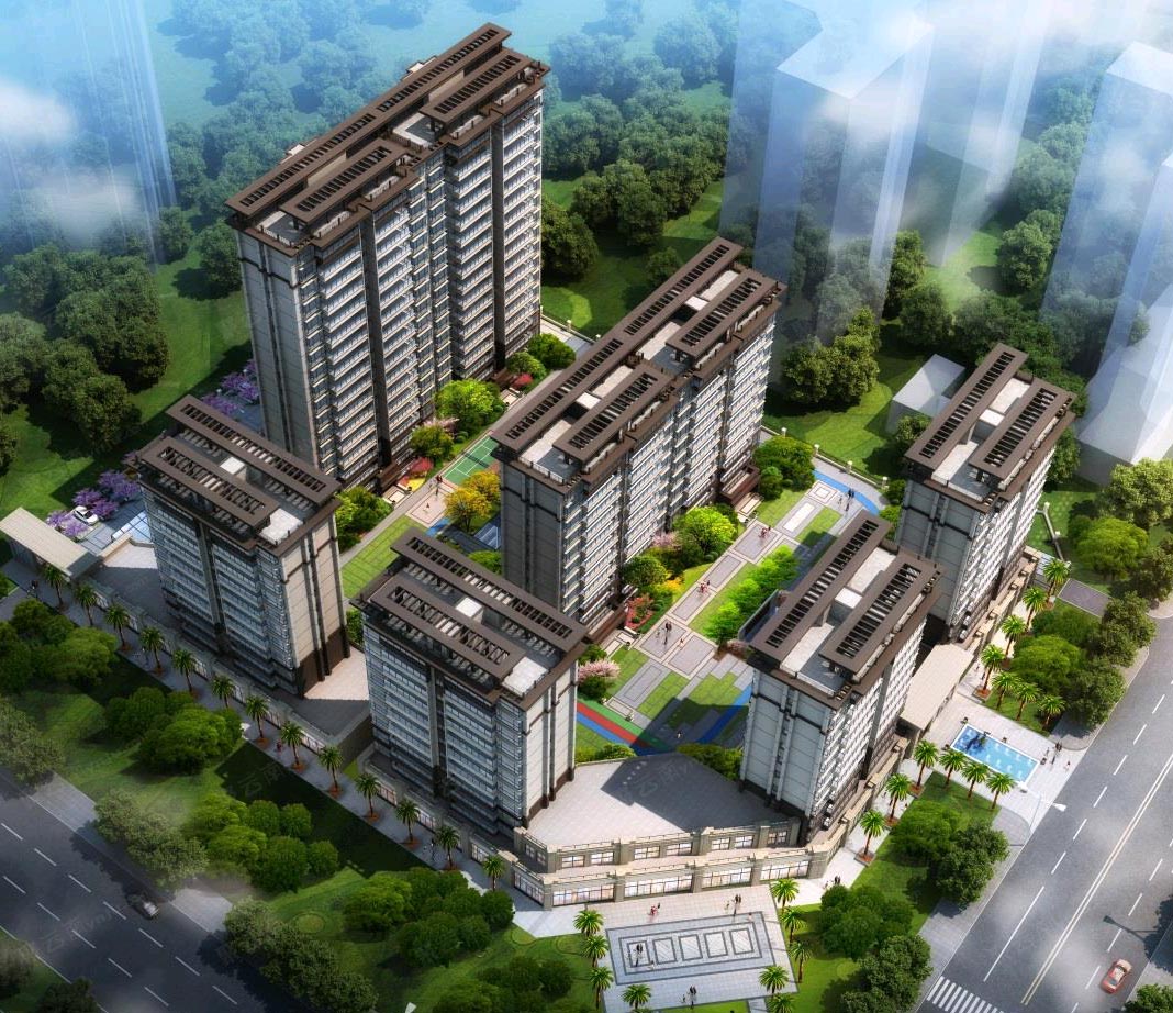 红河州蒙自市翡翠园电子沙盘
