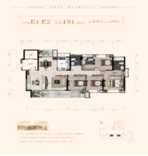 E1/E2户型-191㎡