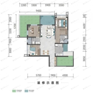 C户型-3室122㎡